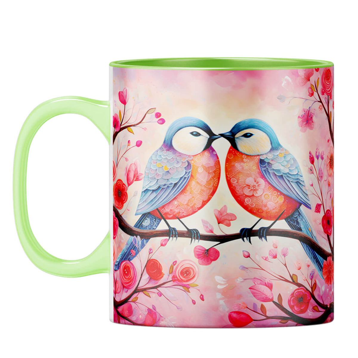 YuBingo Bird Love Serenade Coffee Mug Light Green