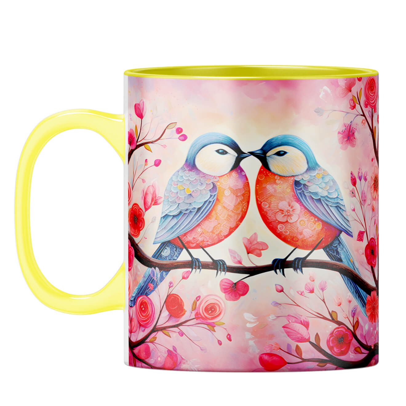 YuBingo Bird Love Serenade Coffee Mug Yellow