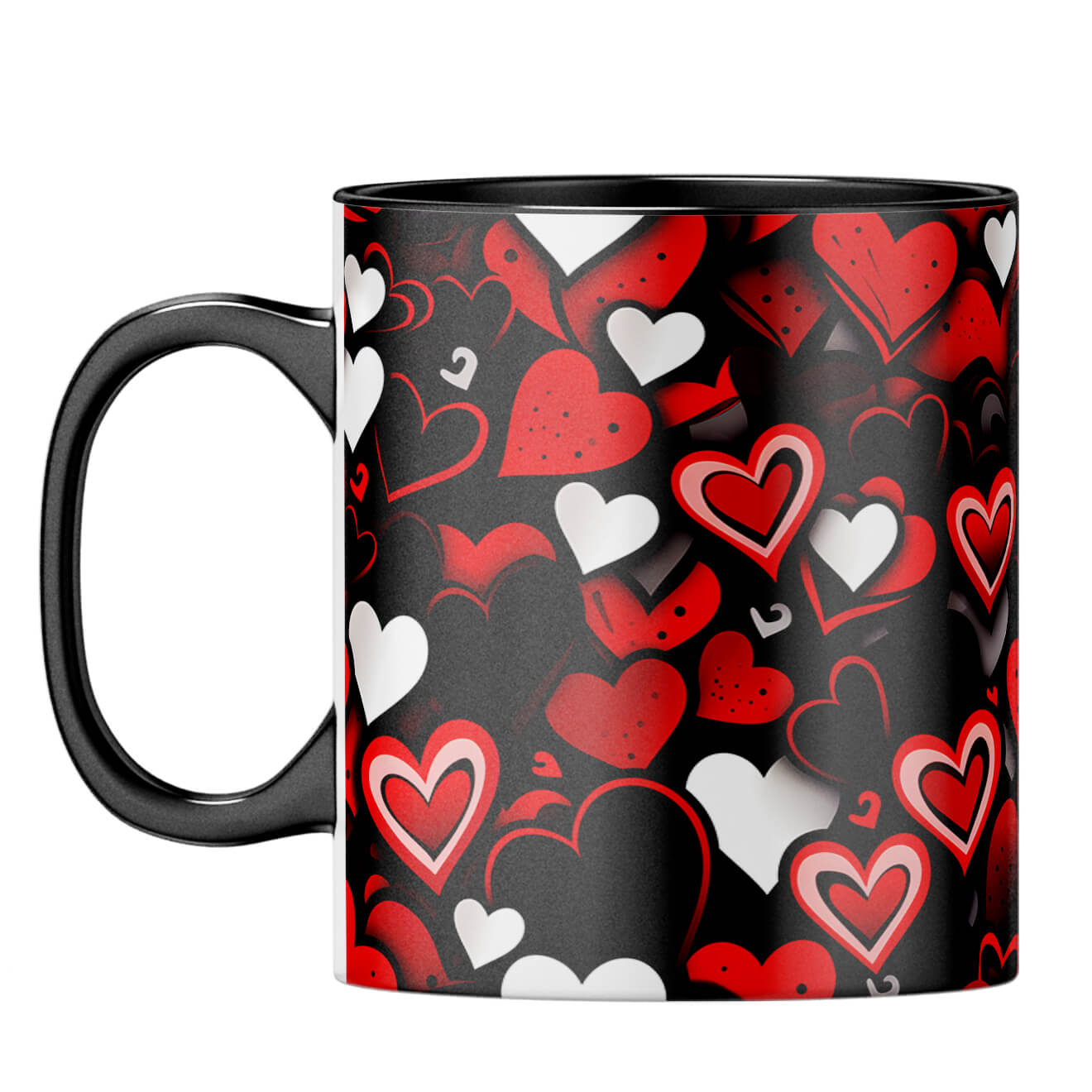 YuBingo Black Hearty Magic Dreams Coffee Mug Black