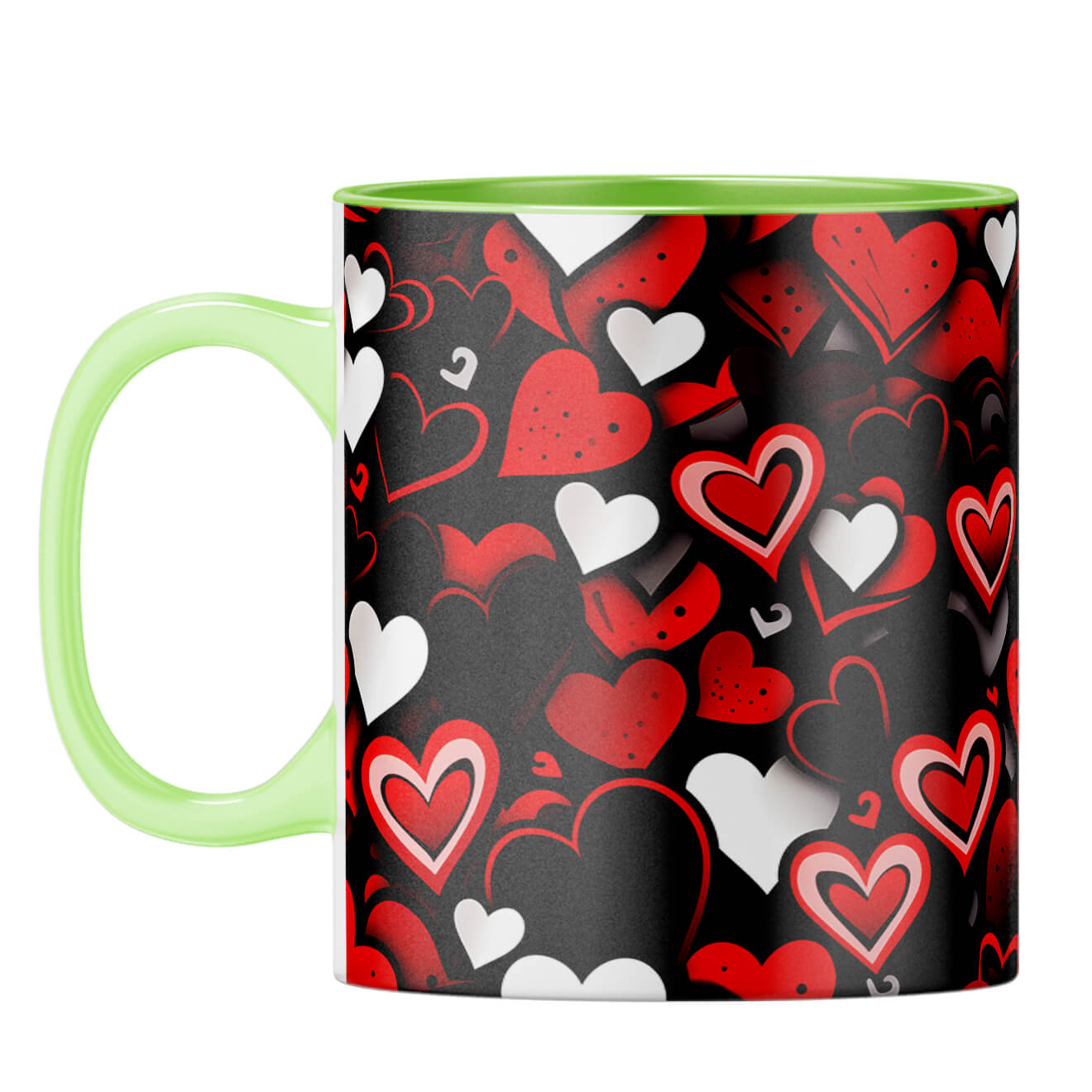YuBingo Black Hearty Magic Dreams Coffee Mug Light Green