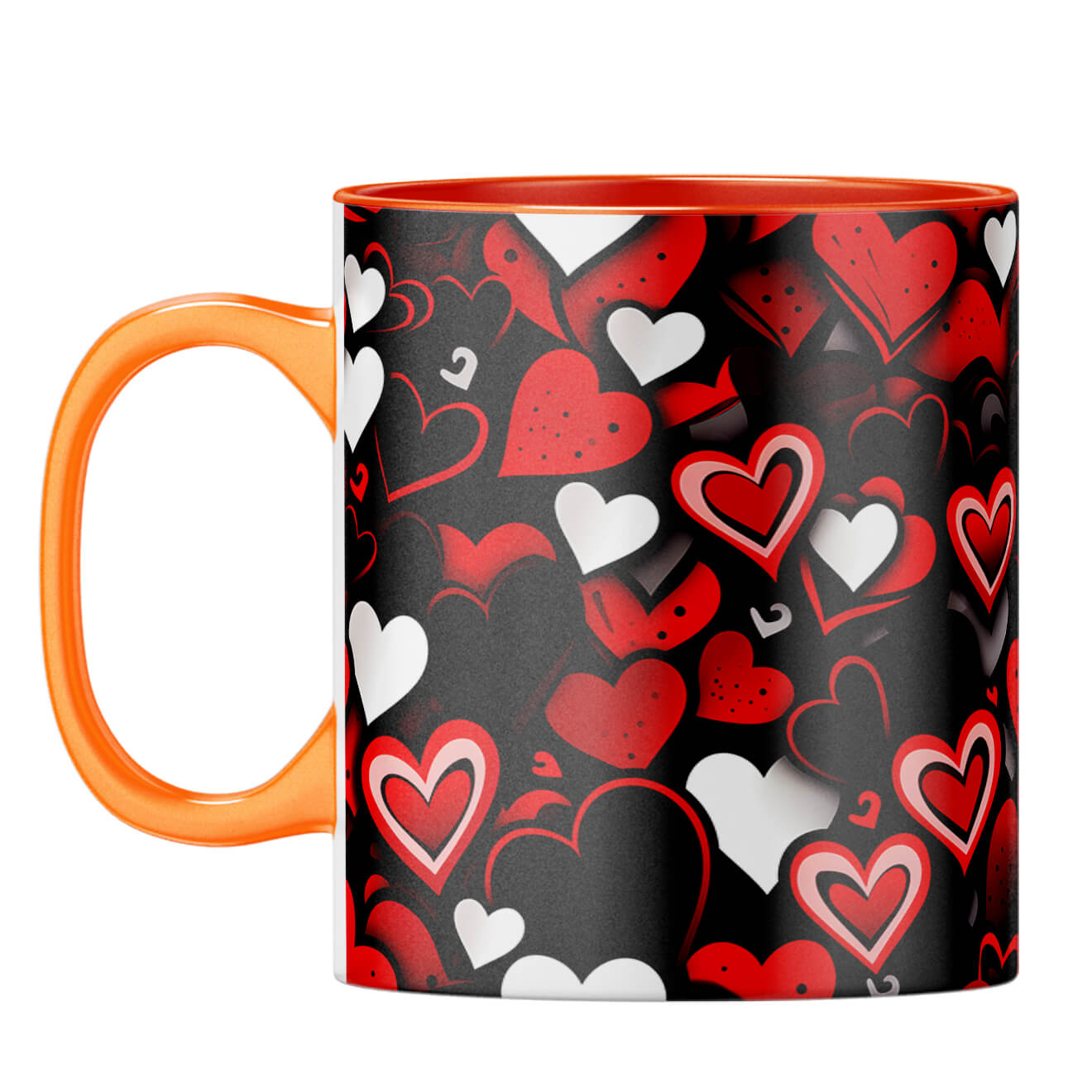 YuBingo Black Hearty Magic Dreams Coffee Mug Orange