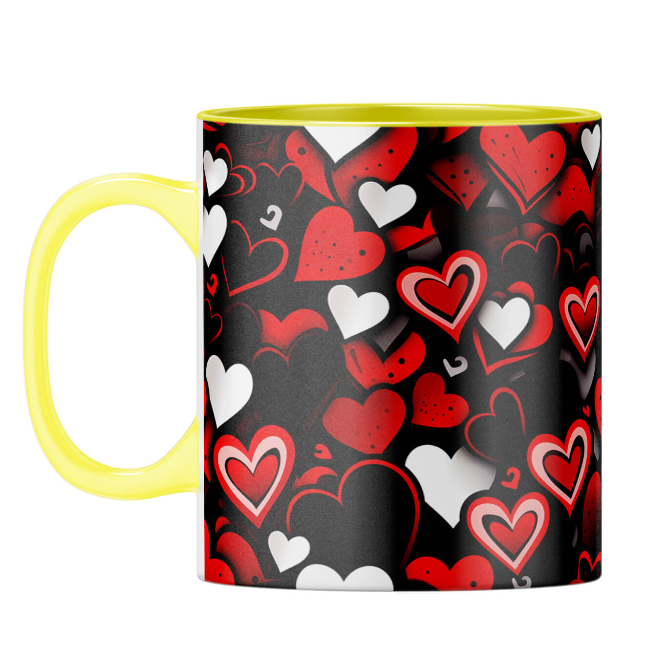 YuBingo Black Hearty Magic Dreams Coffee Mug
