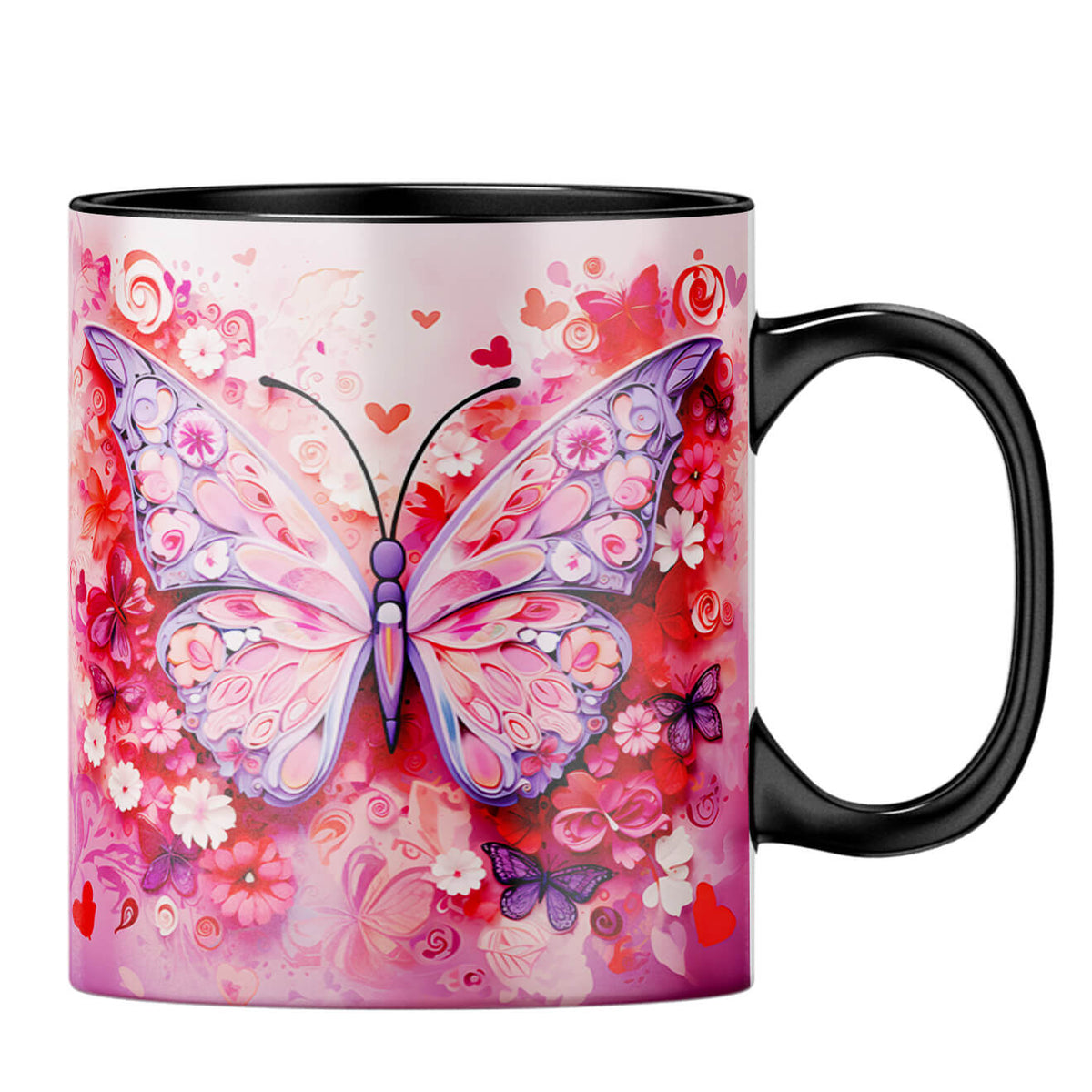 YuBingo Butterfly Bliss Coffee MugB-Black