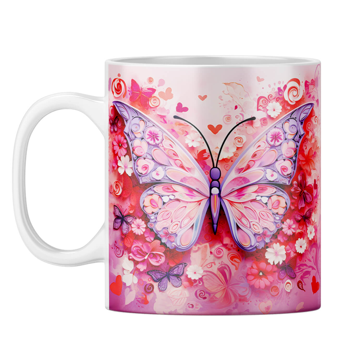 YuBingo Butterfly Bliss Coffee Mug White
