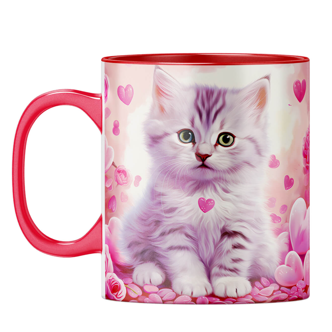 YuBingo Cat Hearts Melody Coffee Mug