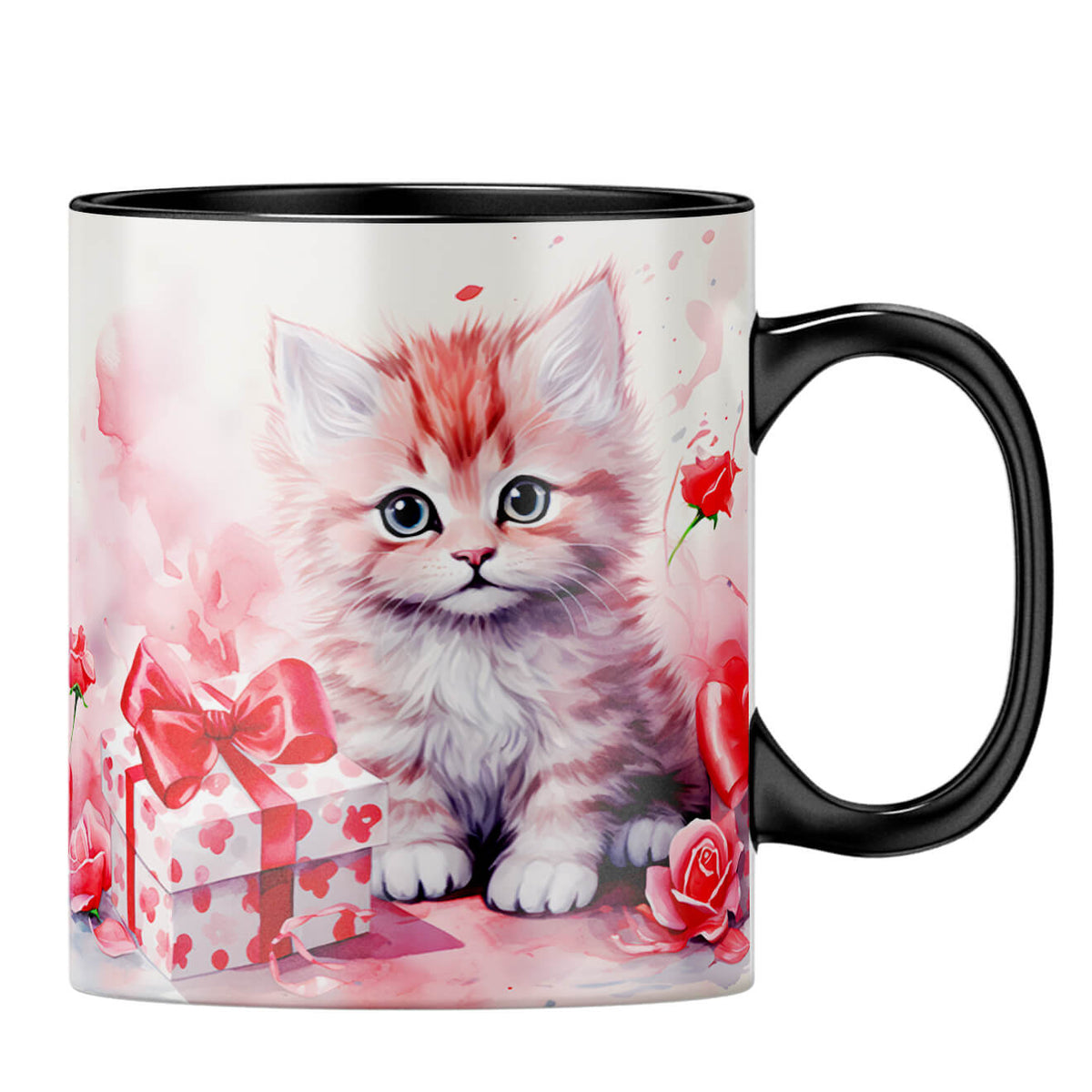 YuBingo Catty Gift Melody Coffee MugB-Black