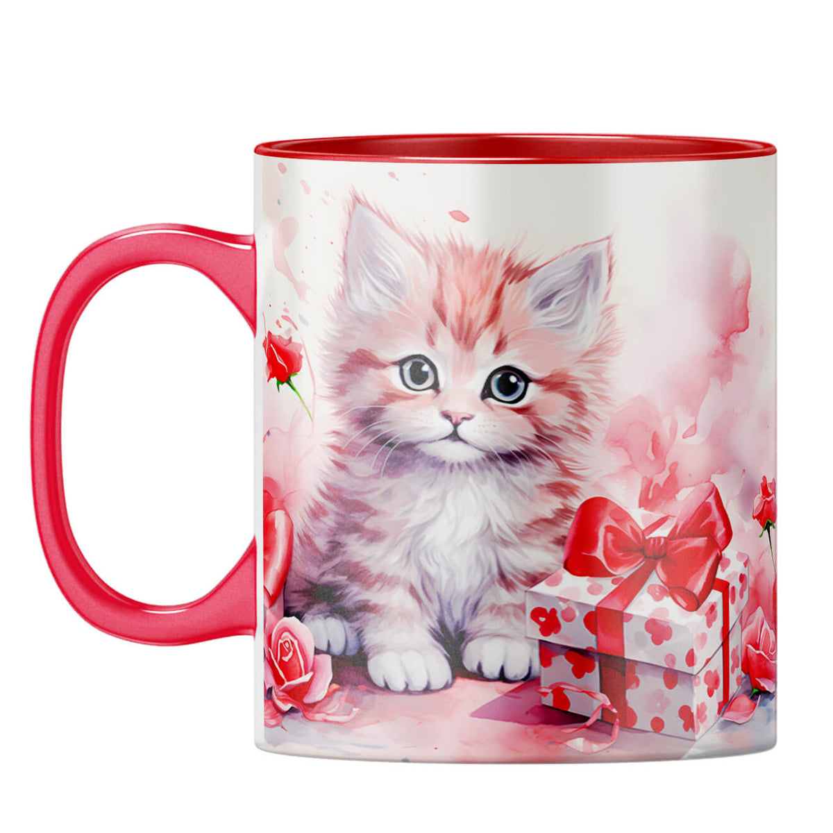 YuBingo Catty Gift Melody Coffee Mug Red