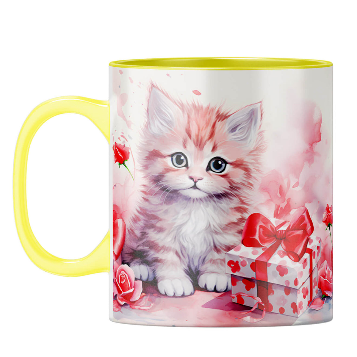 YuBingo Catty Gift Melody Coffee Mug Yellow