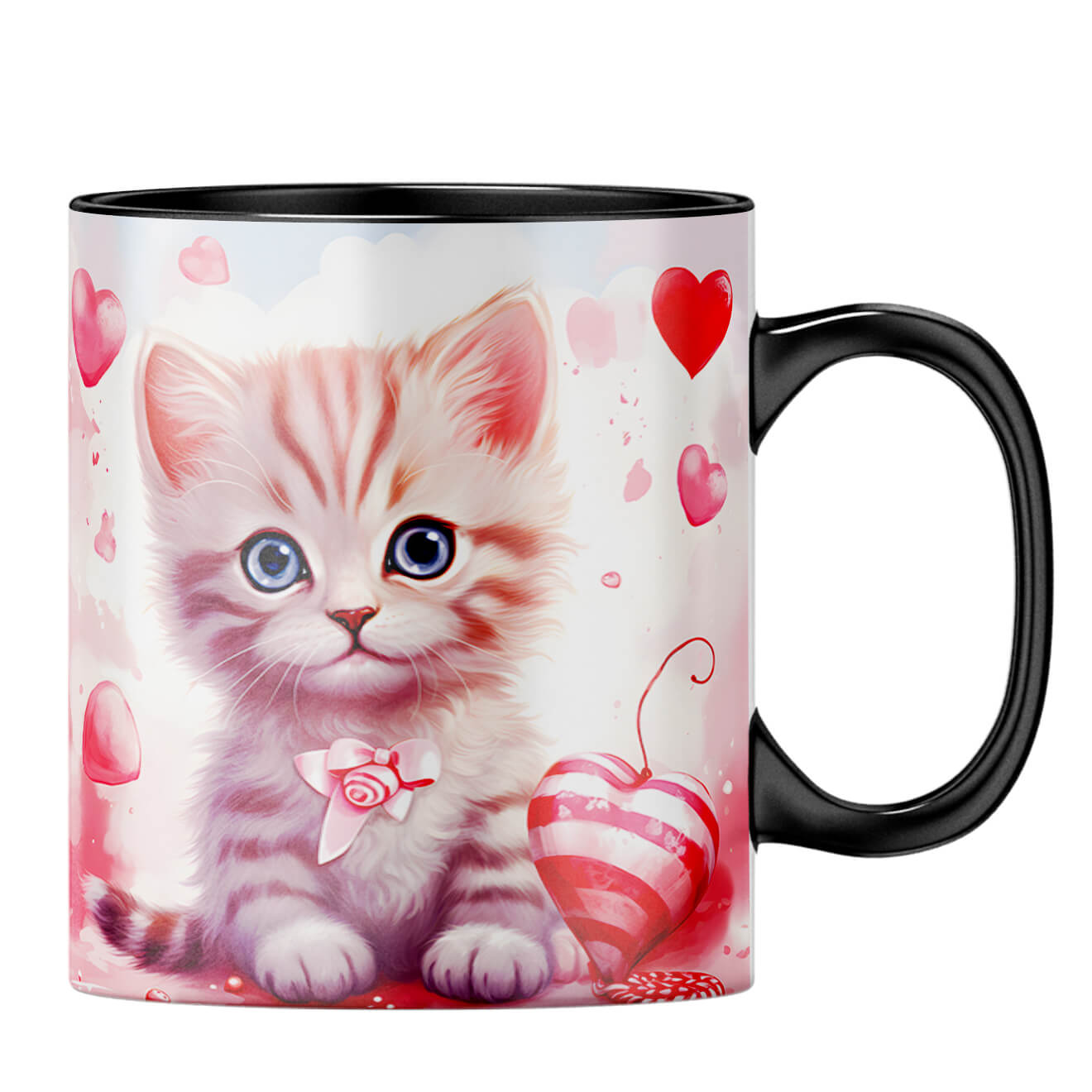 YuBingo Catty Love Chronicles Coffee MugB-Black