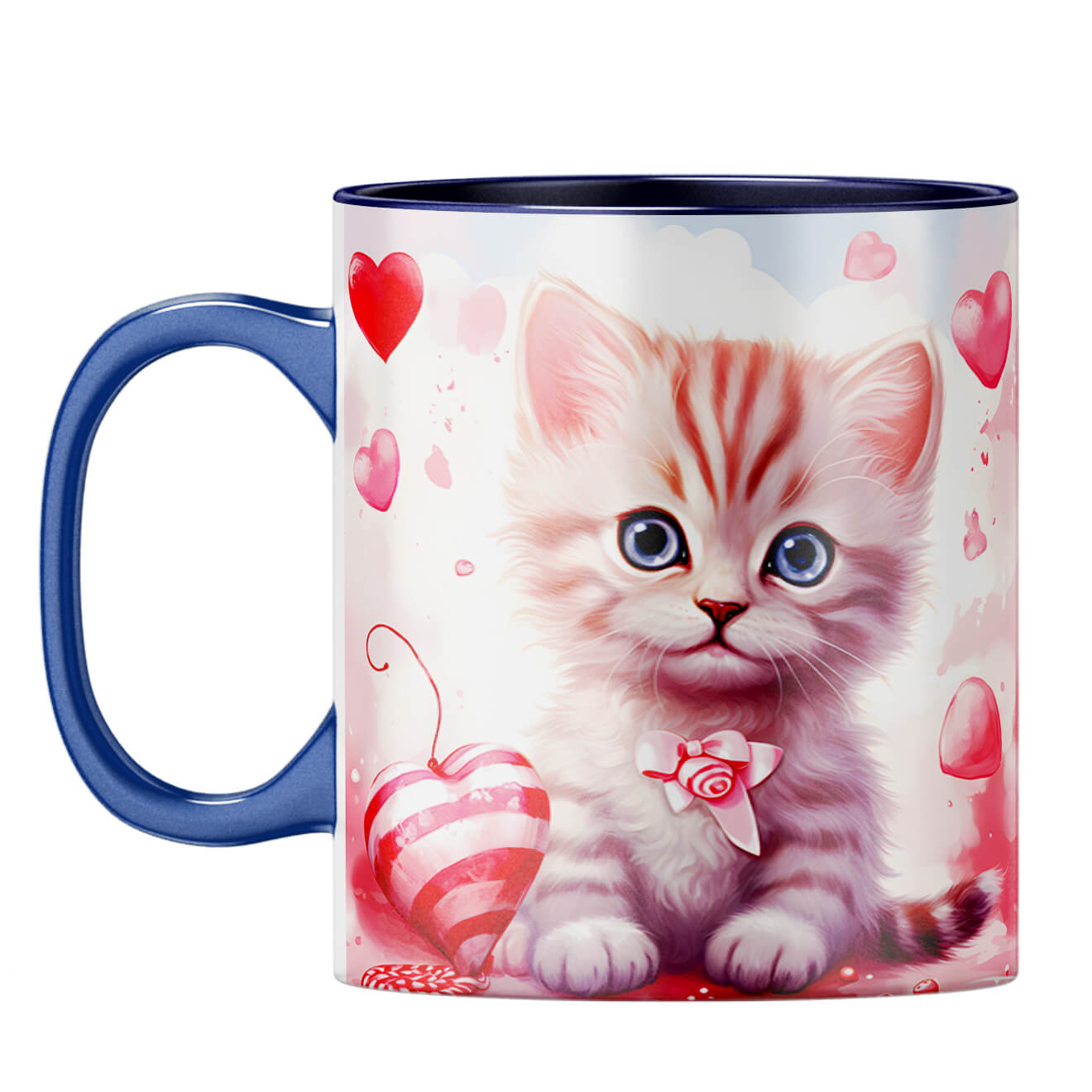 YuBingo Catty Love Chronicles Coffee Mug Dark Blue
