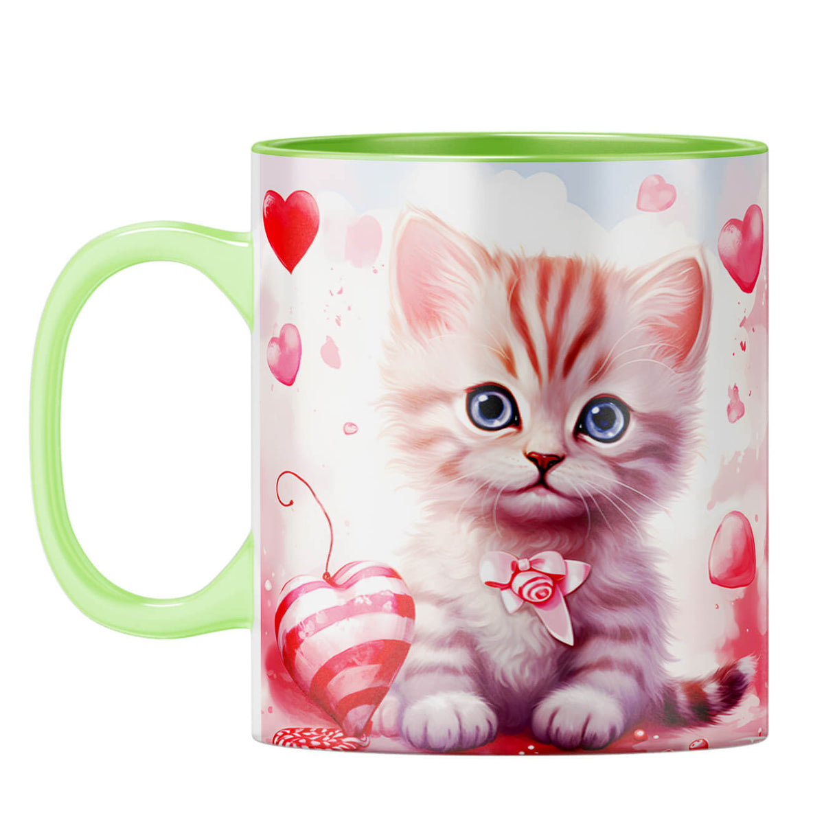 YuBingo Catty Love Chronicles Coffee Mug Light Green