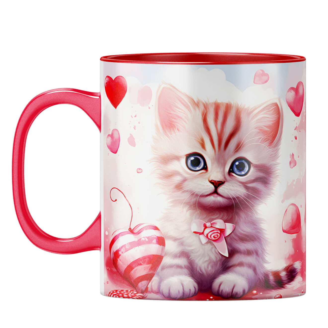 YuBingo Catty Love Chronicles Coffee Mug Red