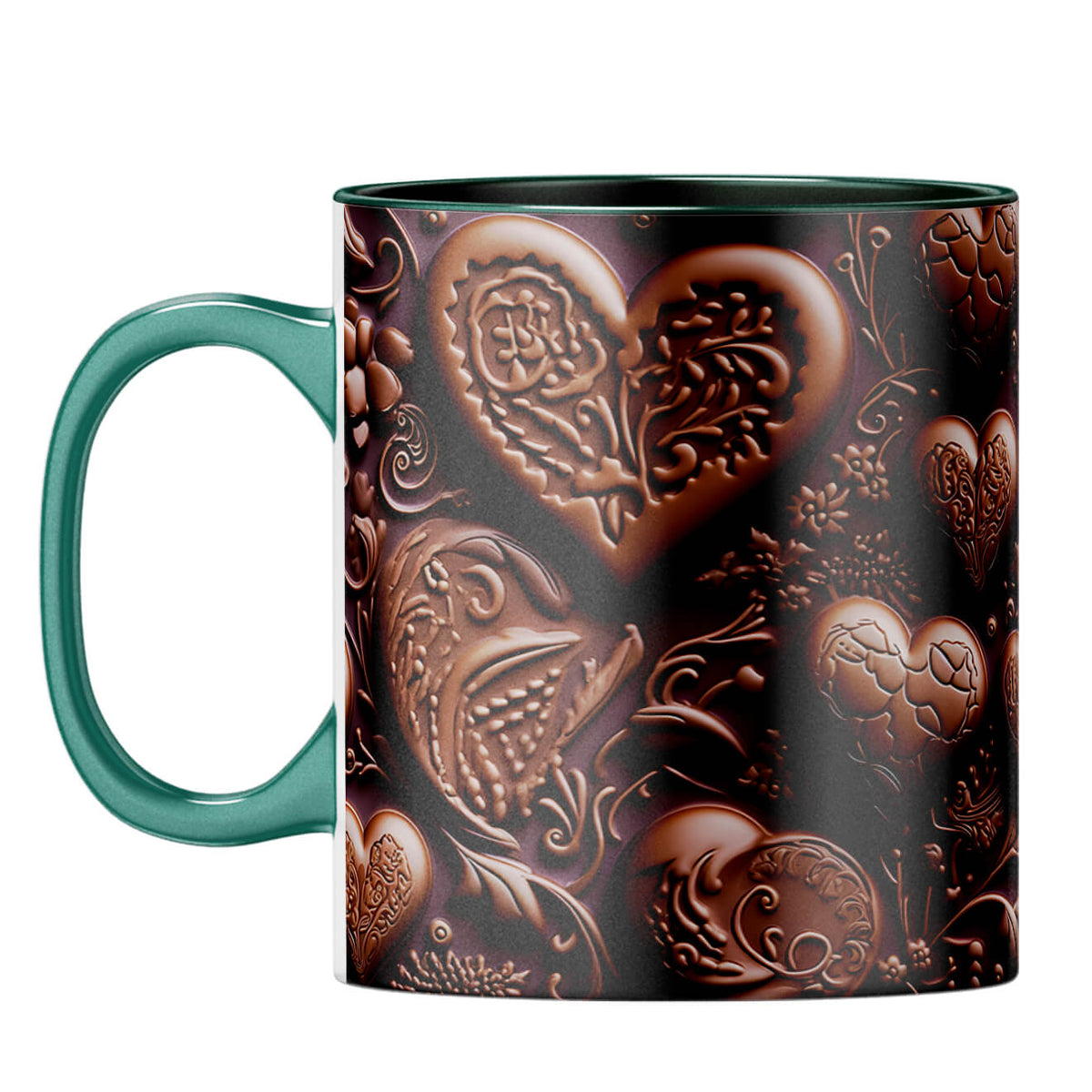 YuBingo Choco Love Delight Coffee Mug Dark Green