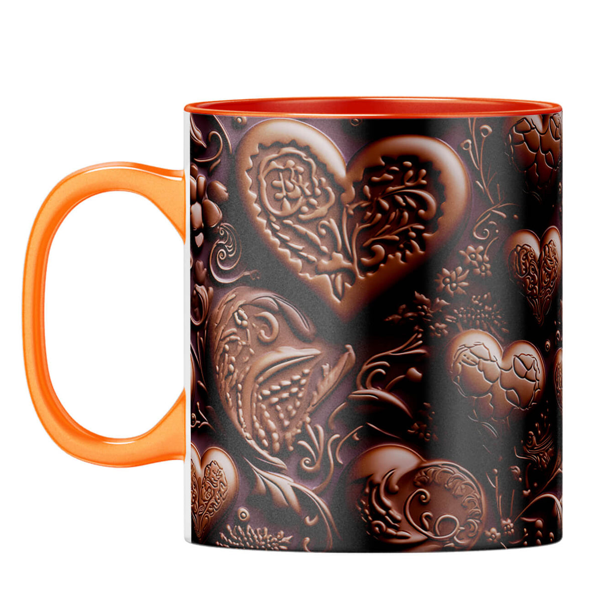 YuBingo Choco Love Delight Coffee Mug Orange