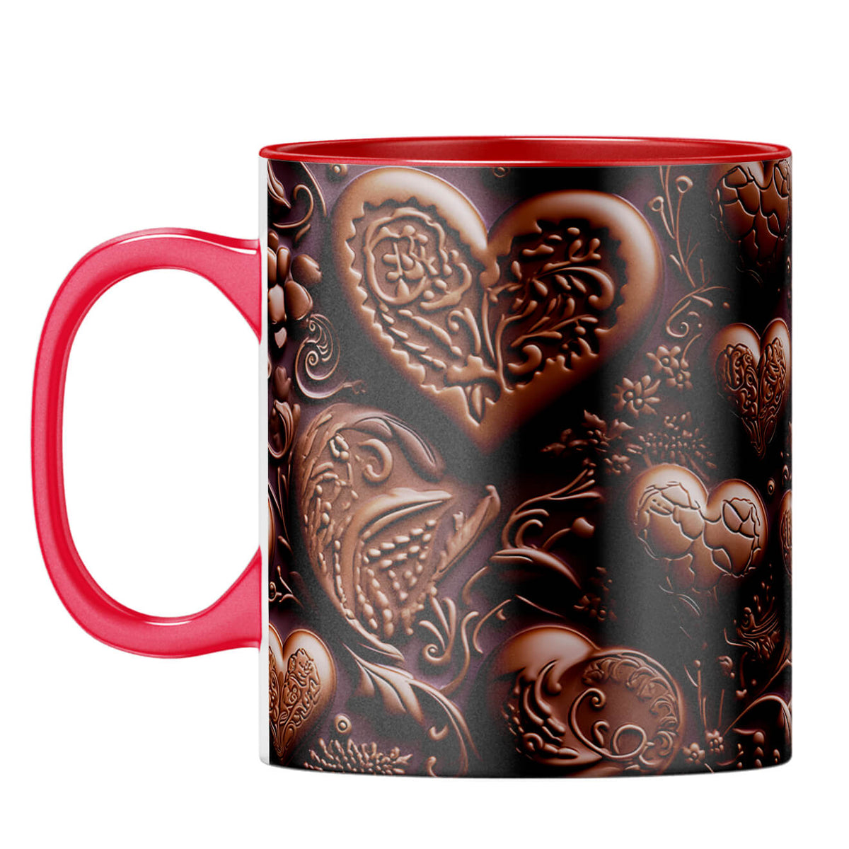 YuBingo Choco Love Delight Coffee Mug Red
