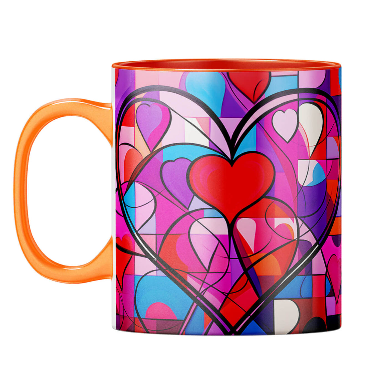 YuBingo Colourful Love Symphony Coffee Mug Orange