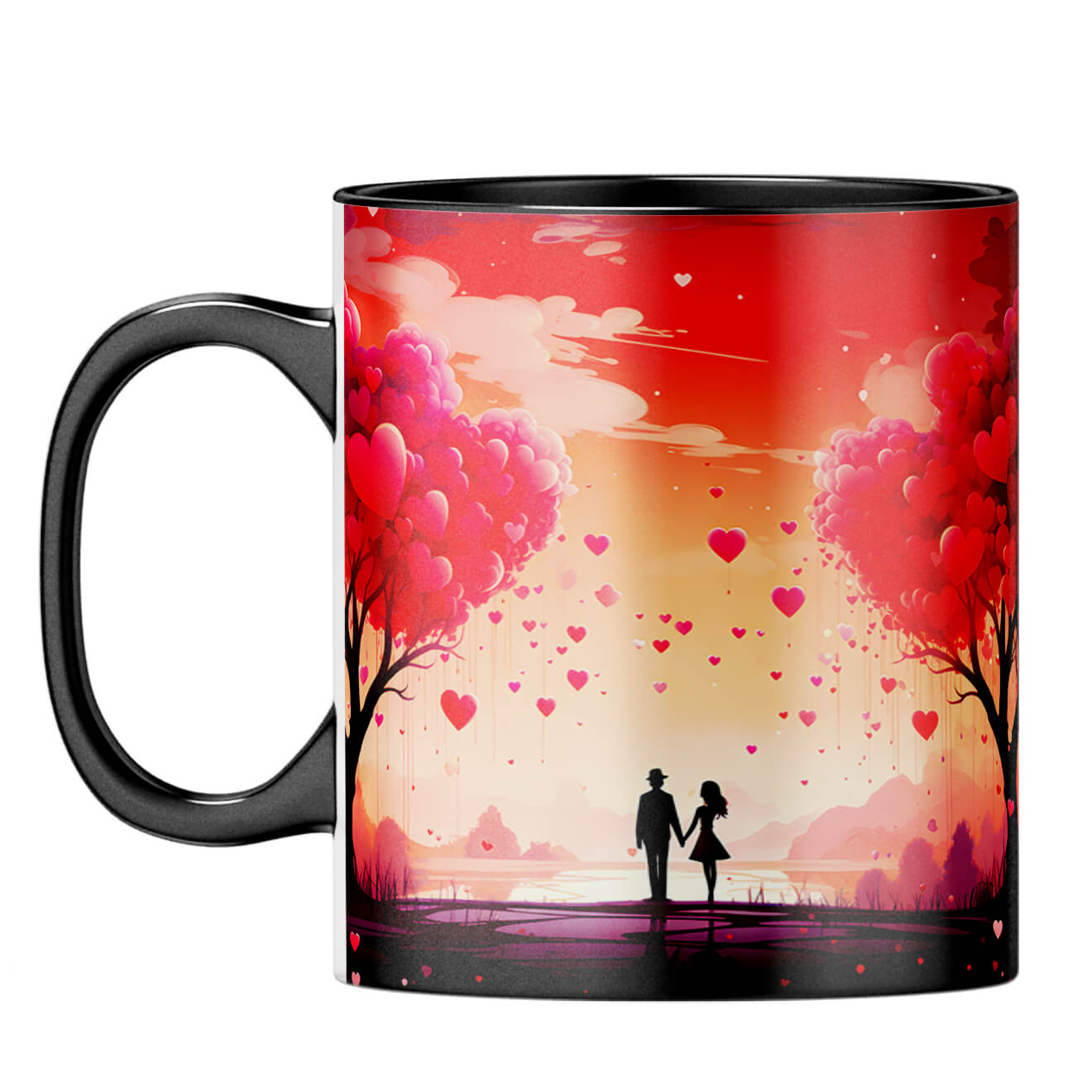 YuBingo Couple in Dream World Magic Coffee Mug Black