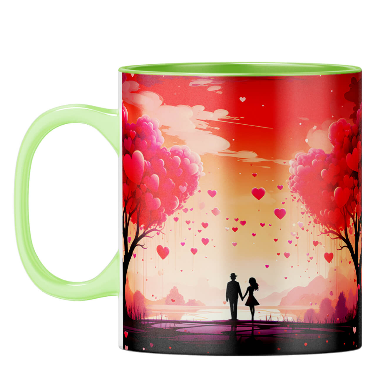 YuBingo Couple in Dream World Magic Coffee Mug Light Green