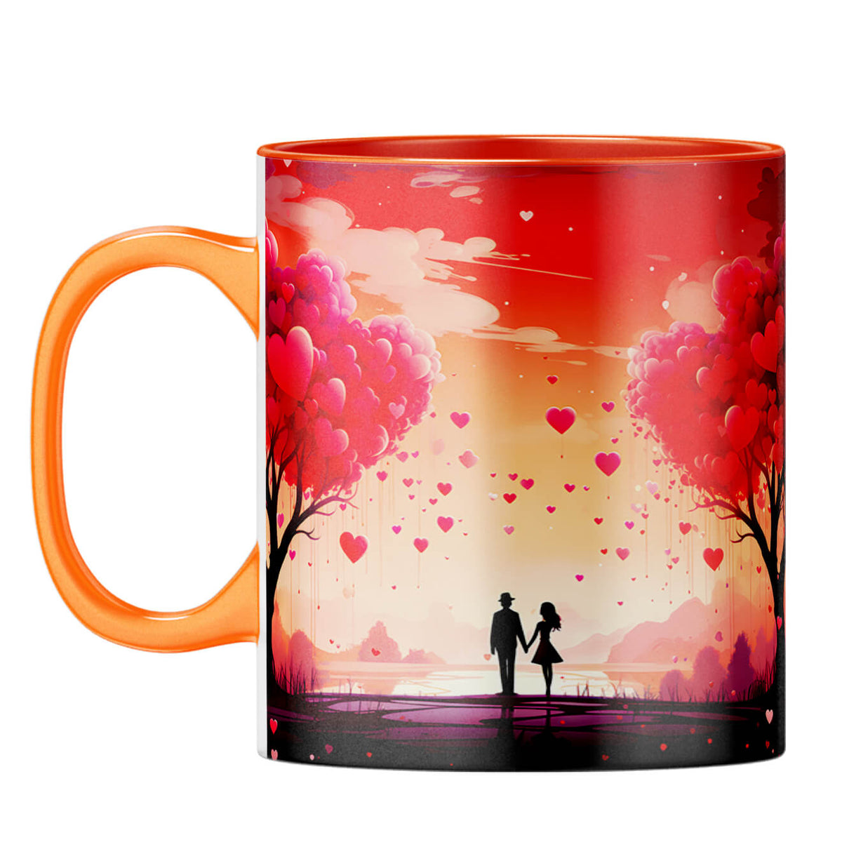YuBingo Couple in Dream World Magic Coffee Mug Orange