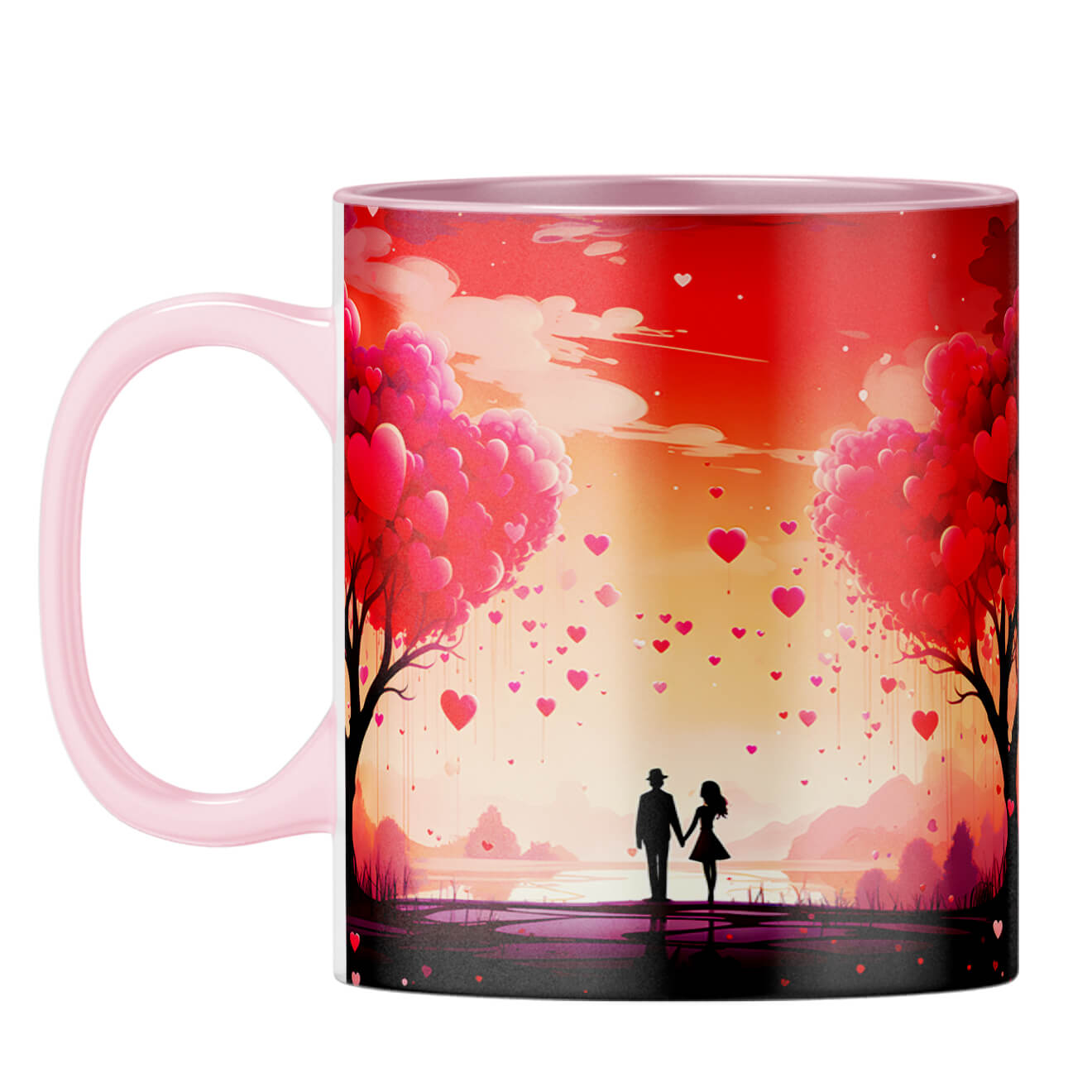 YuBingo Couple in Dream World Magic Coffee Mug Pink