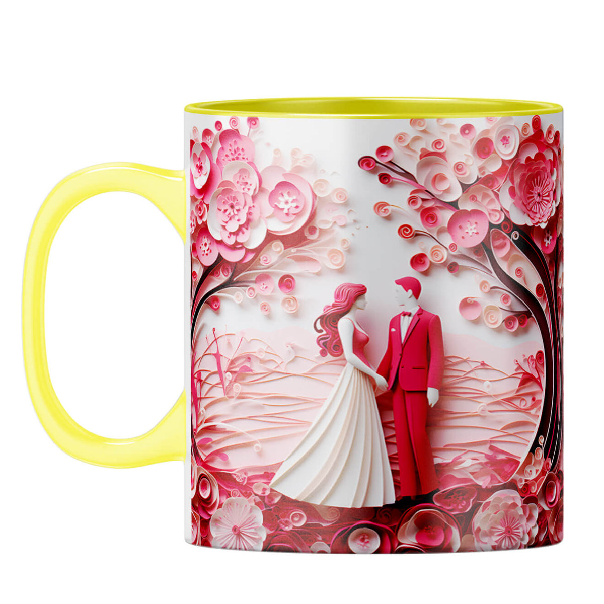 YuBingo Couple in Love Chronicles Coffee Mug Yellow