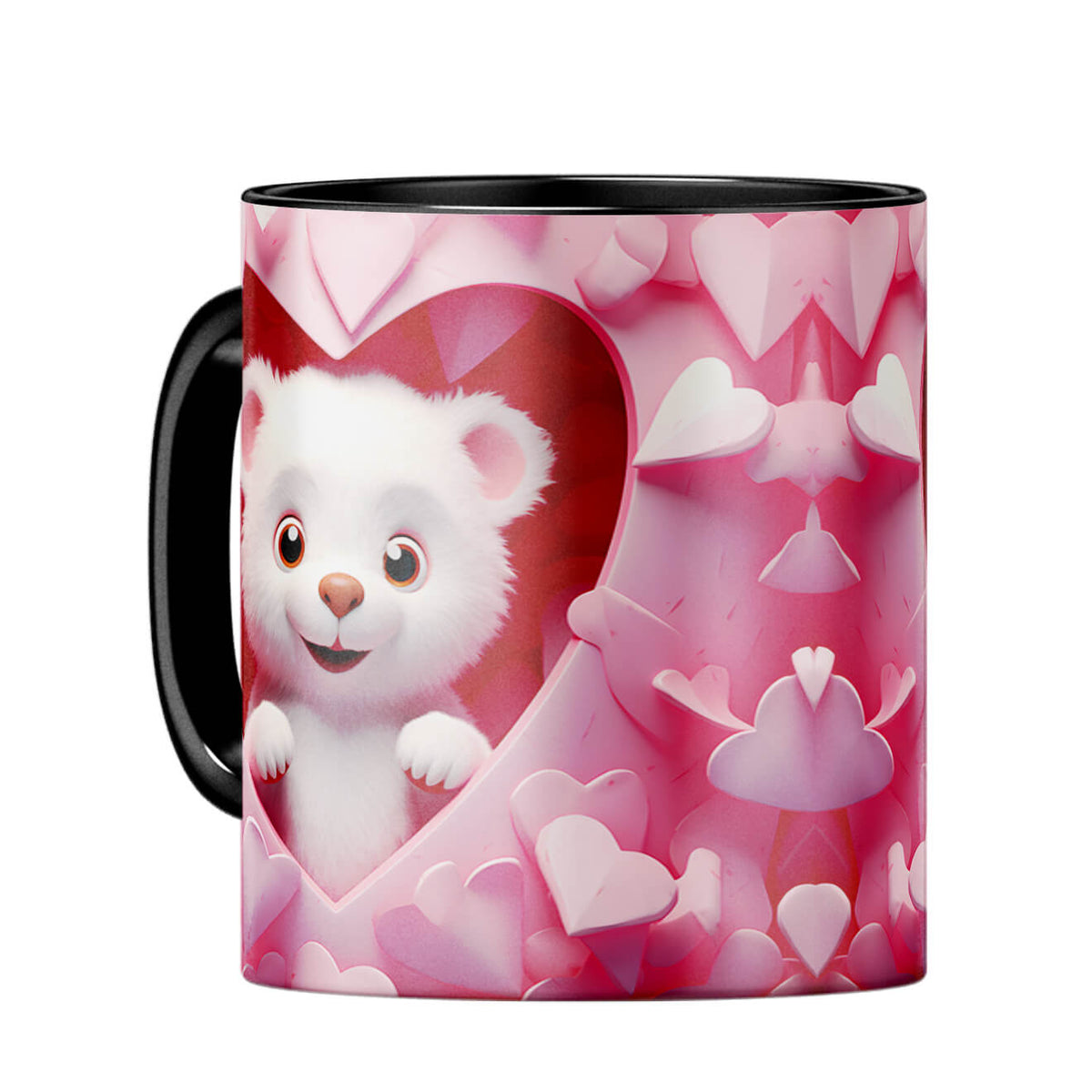 YuBingo Cute Eyes Connection Coffee MugC-Black