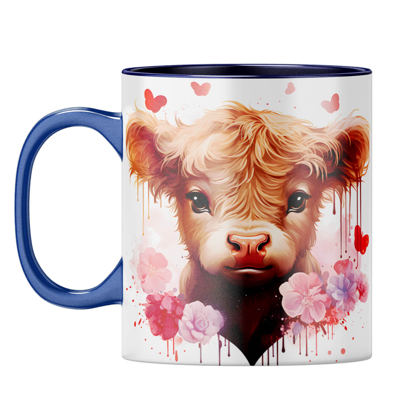 YuBingo Cute Love Symphony Coffee Mug Dark Blue