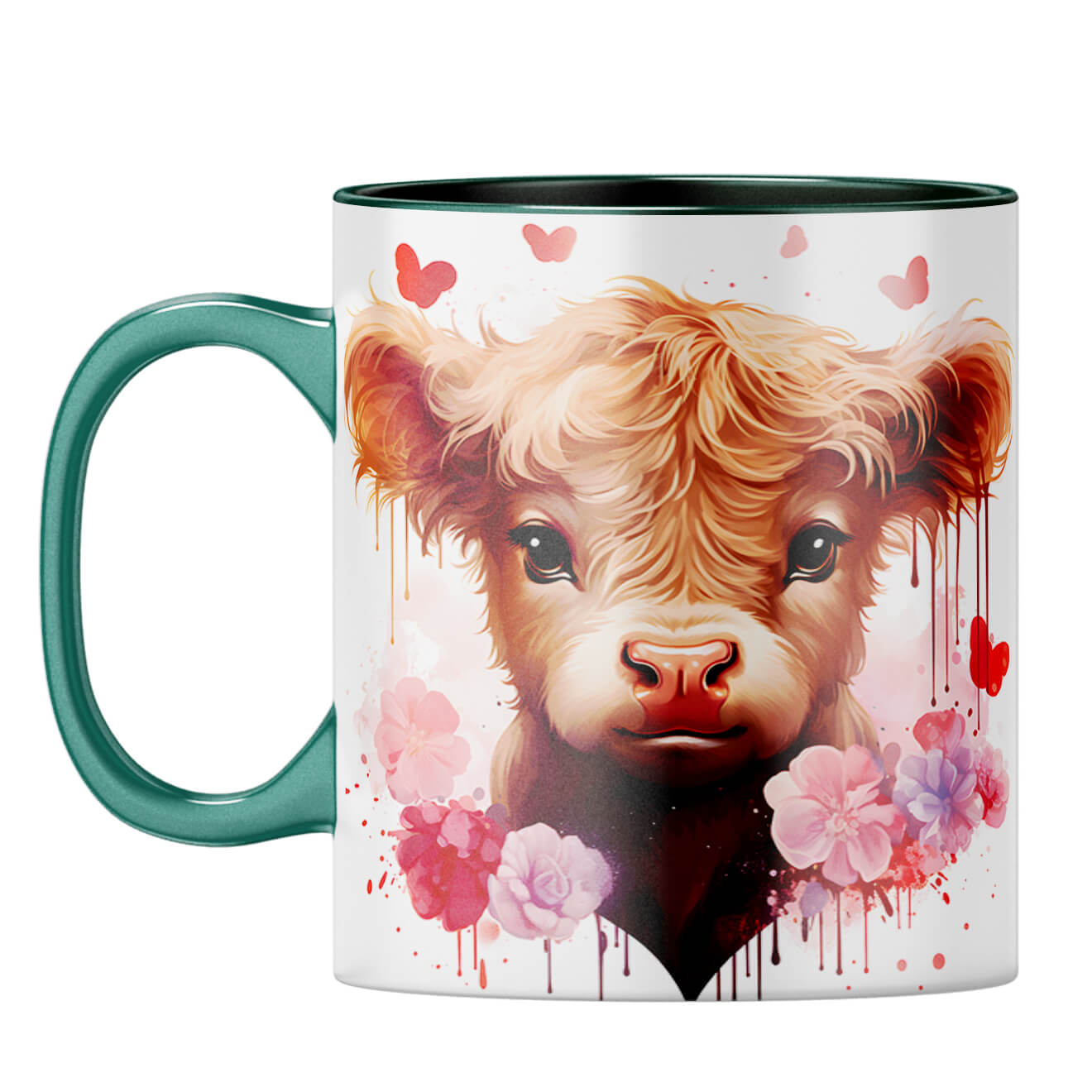 YuBingo Cute Love Symphony Coffee Mug Dark Green