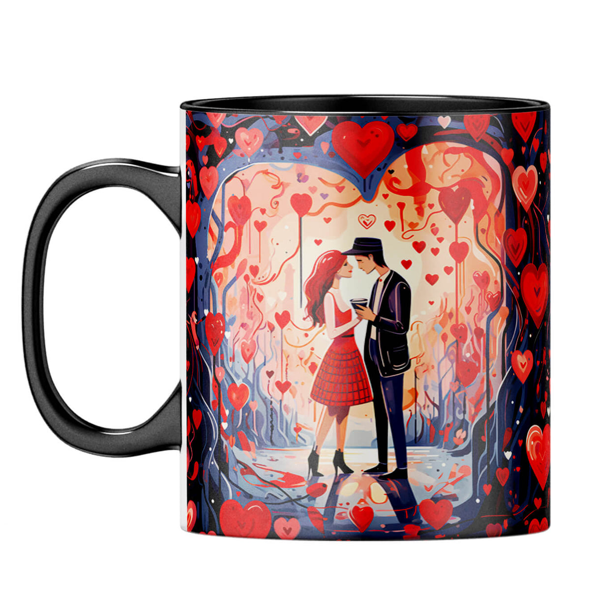 YuBingo Dashing Couple Dreams Coffee Mug Black