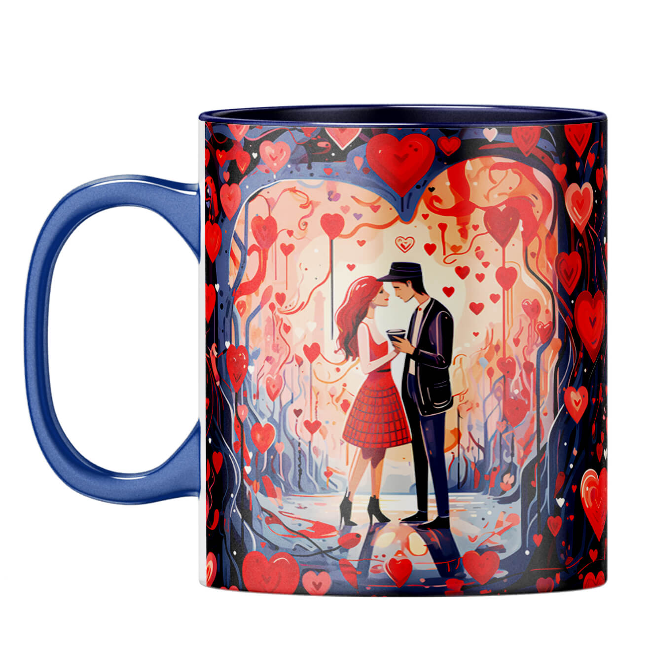YuBingo Dashing Couple Dreams Coffee Mug Dark Blue
