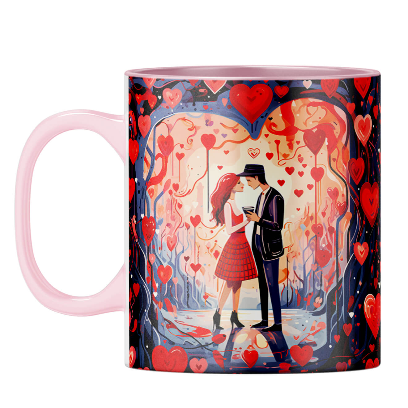 YuBingo Dashing Couple Dreams Coffee Mug Pink
