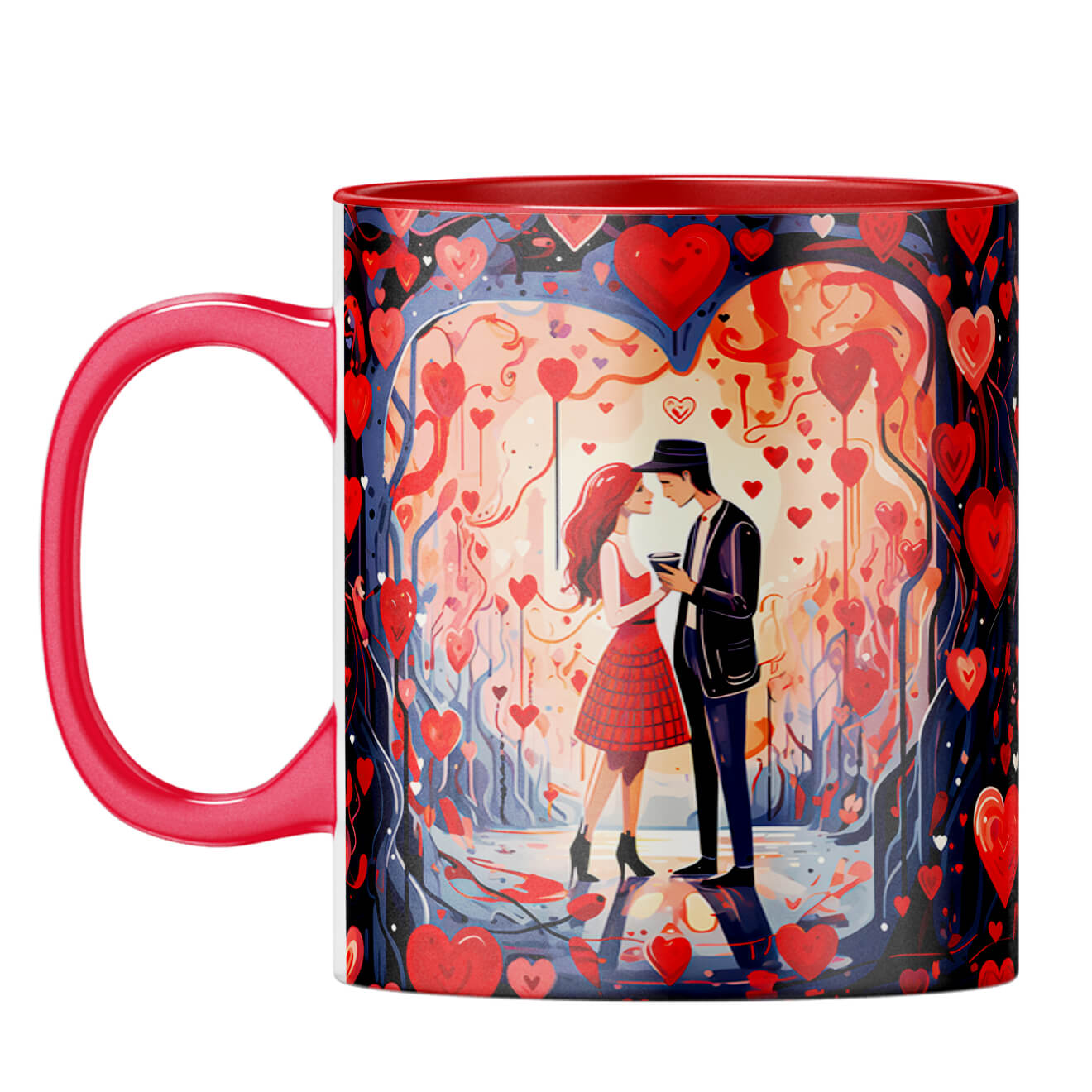 YuBingo Dashing Couple Dreams Coffee Mug Red