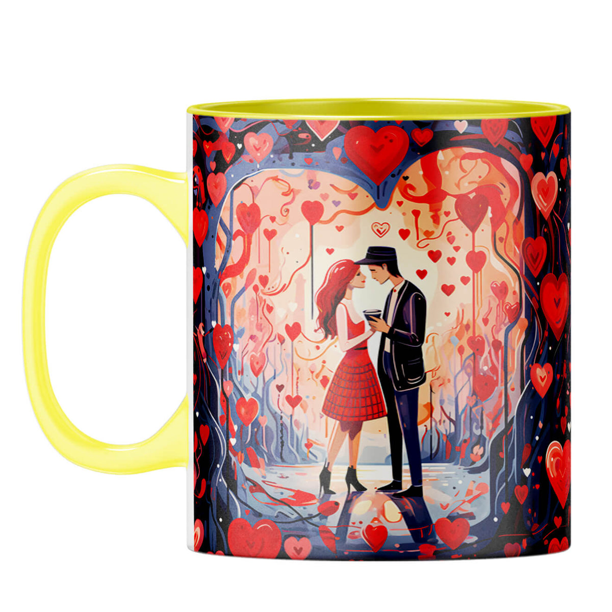 YuBingo Dashing Couple Dreams Coffee Mug Yellow