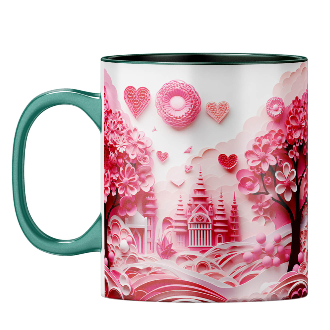 YuBingo Dream Castle Dreams Coffee Mug Dark Green