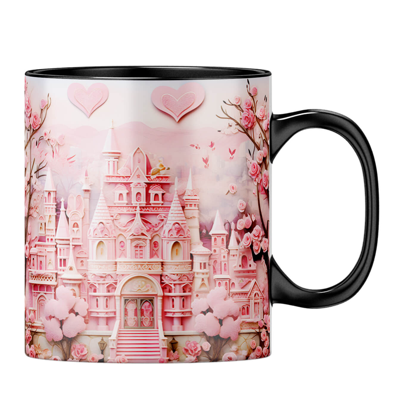 YuBingo Dream Castle in Pink Symphony Coffee MugB-Black