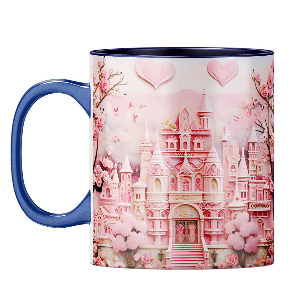 YuBingo Dream Castle in Pink Symphony Coffee Mug Dark Blue