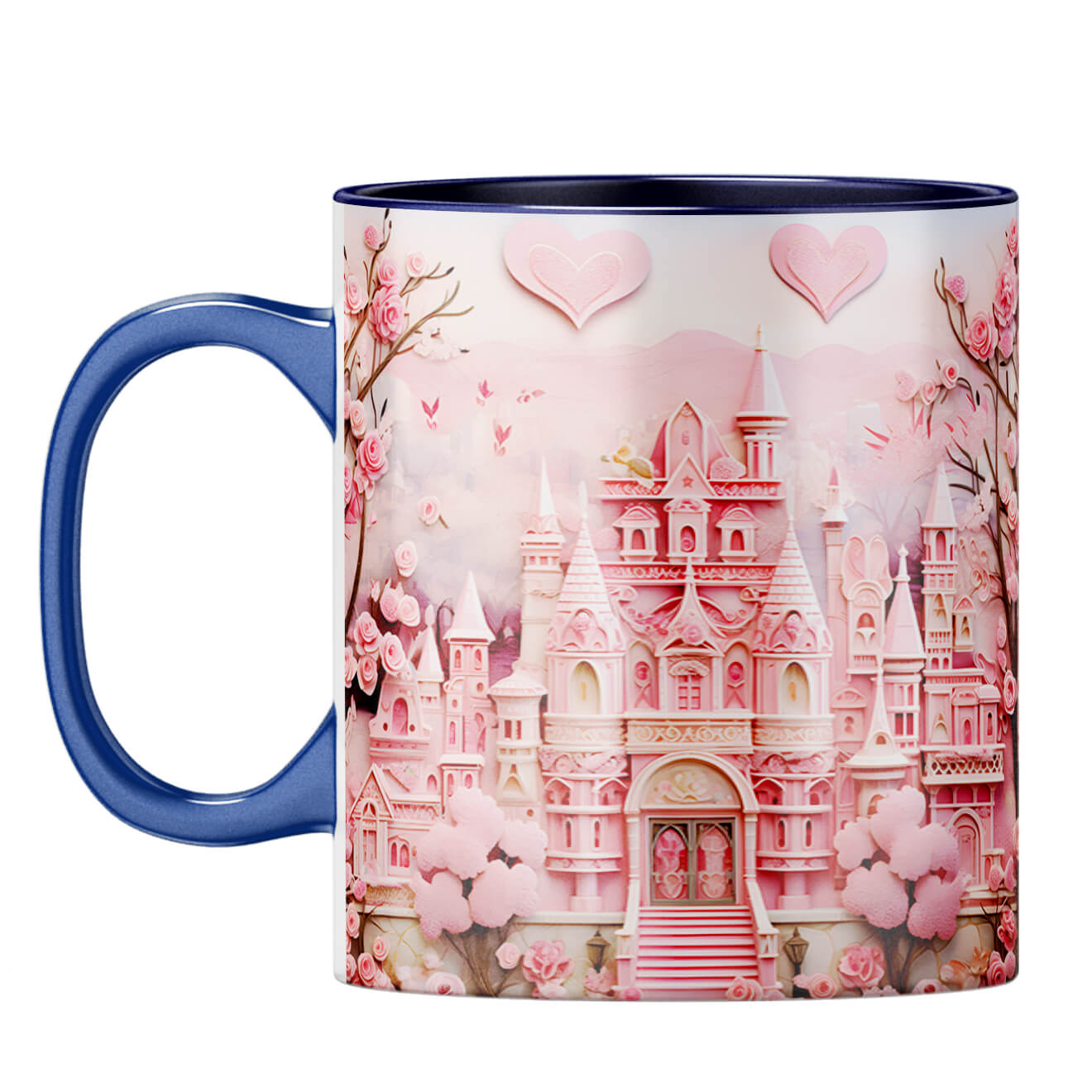 YuBingo Dream Castle in Pink Symphony Coffee Mug Dark Blue
