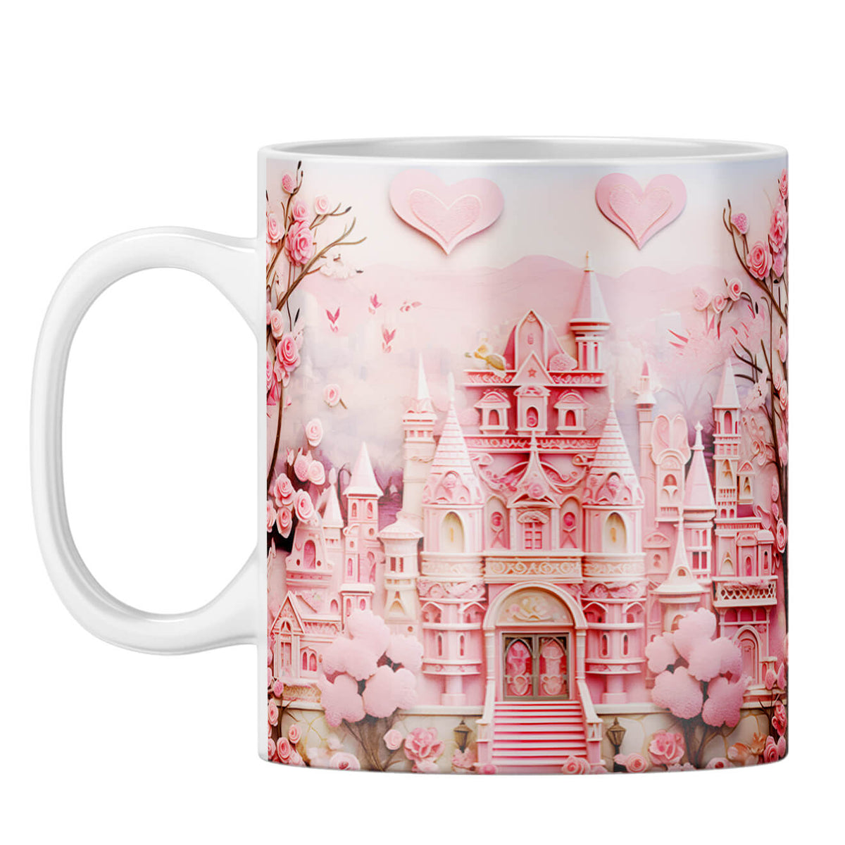 YuBingo Dream Castle in Pink Symphony Coffee Mug White