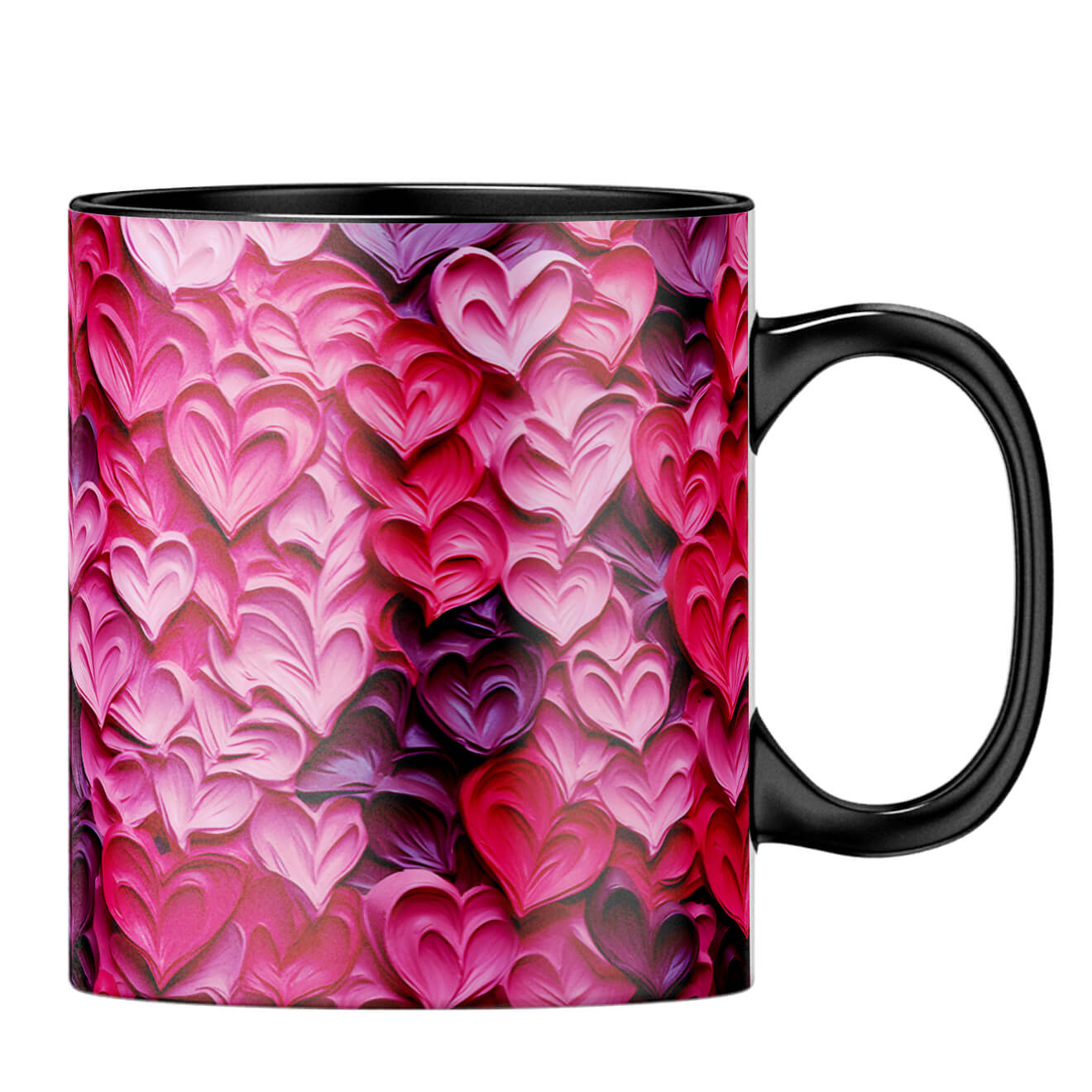 YuBingo Dreamy Hearts Serenade Coffee MugB-Black