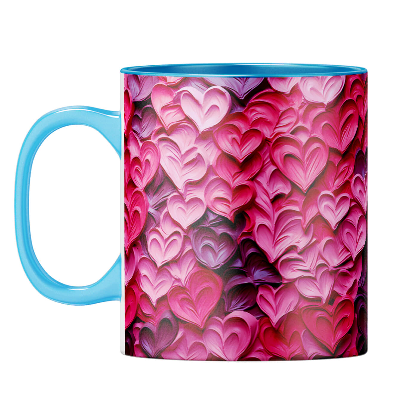 YuBingo Dreamy Hearts Serenade Coffee Mug Light Blue