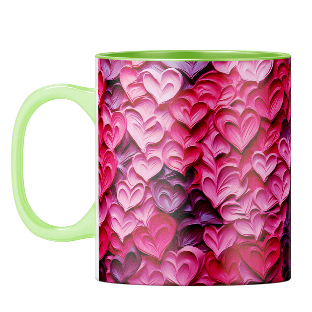 YuBingo Dreamy Hearts Serenade Coffee Mug Light Green