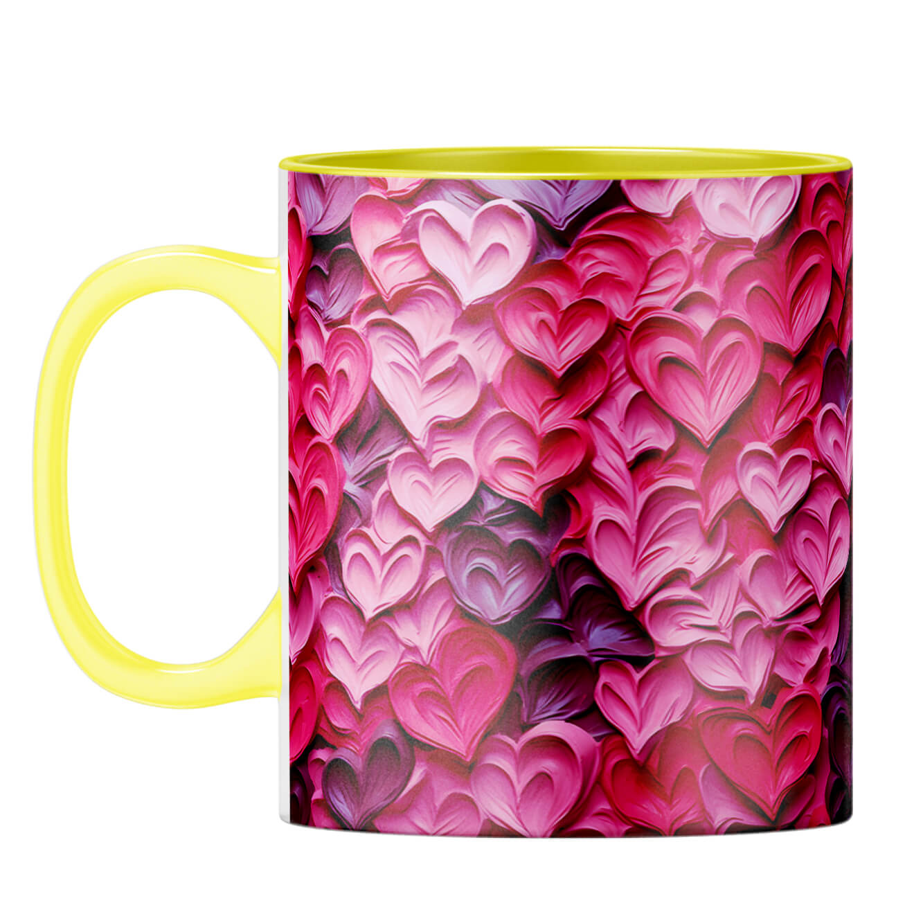 YuBingo Dreamy Hearts Serenade Coffee Mug Yellow