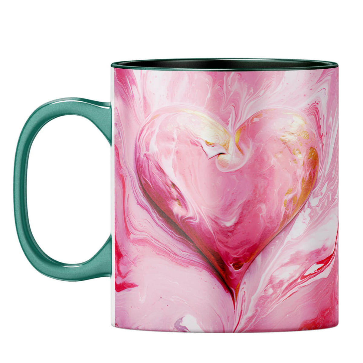 YuBingo Evolving Heart Dreams Coffee Mug Dark Green