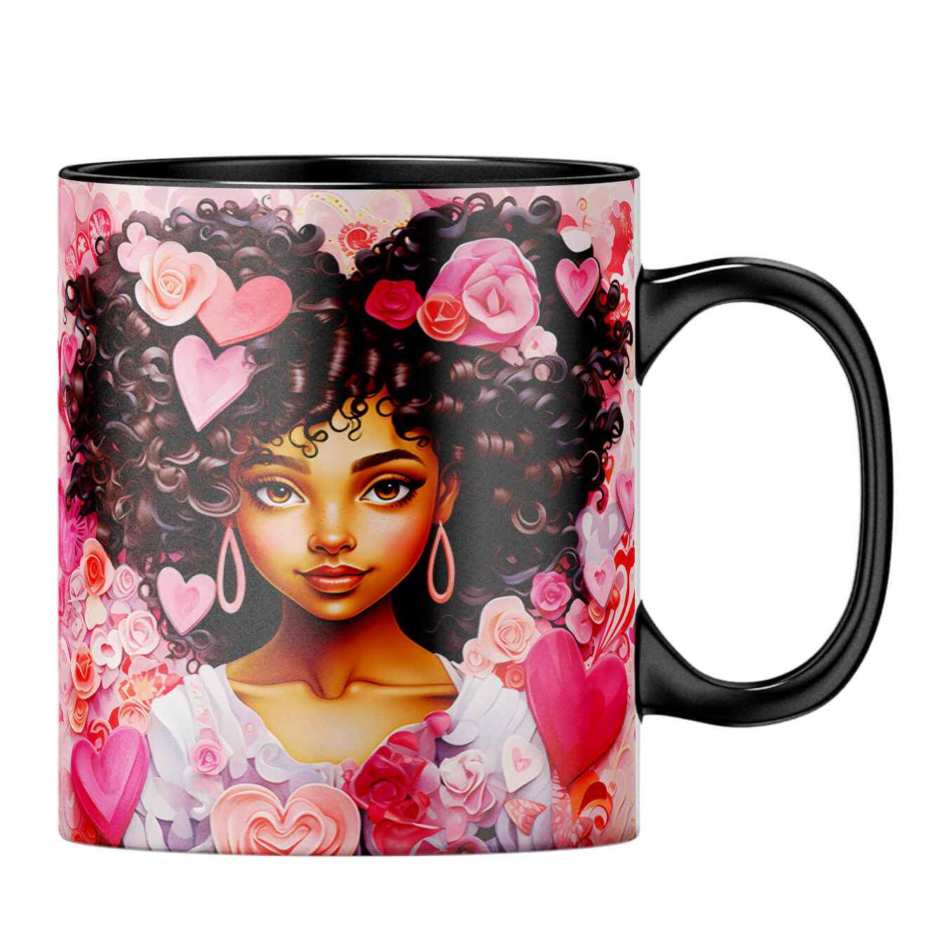 YuBingo Expressive Eyes Coffee MugB-Black