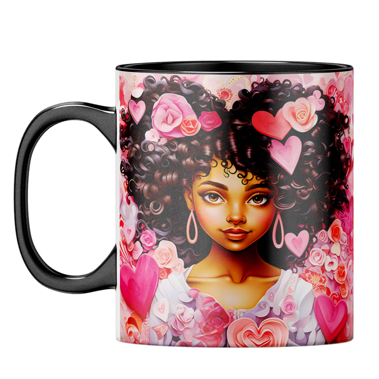YuBingo Expressive Eyes Coffee Mug Black