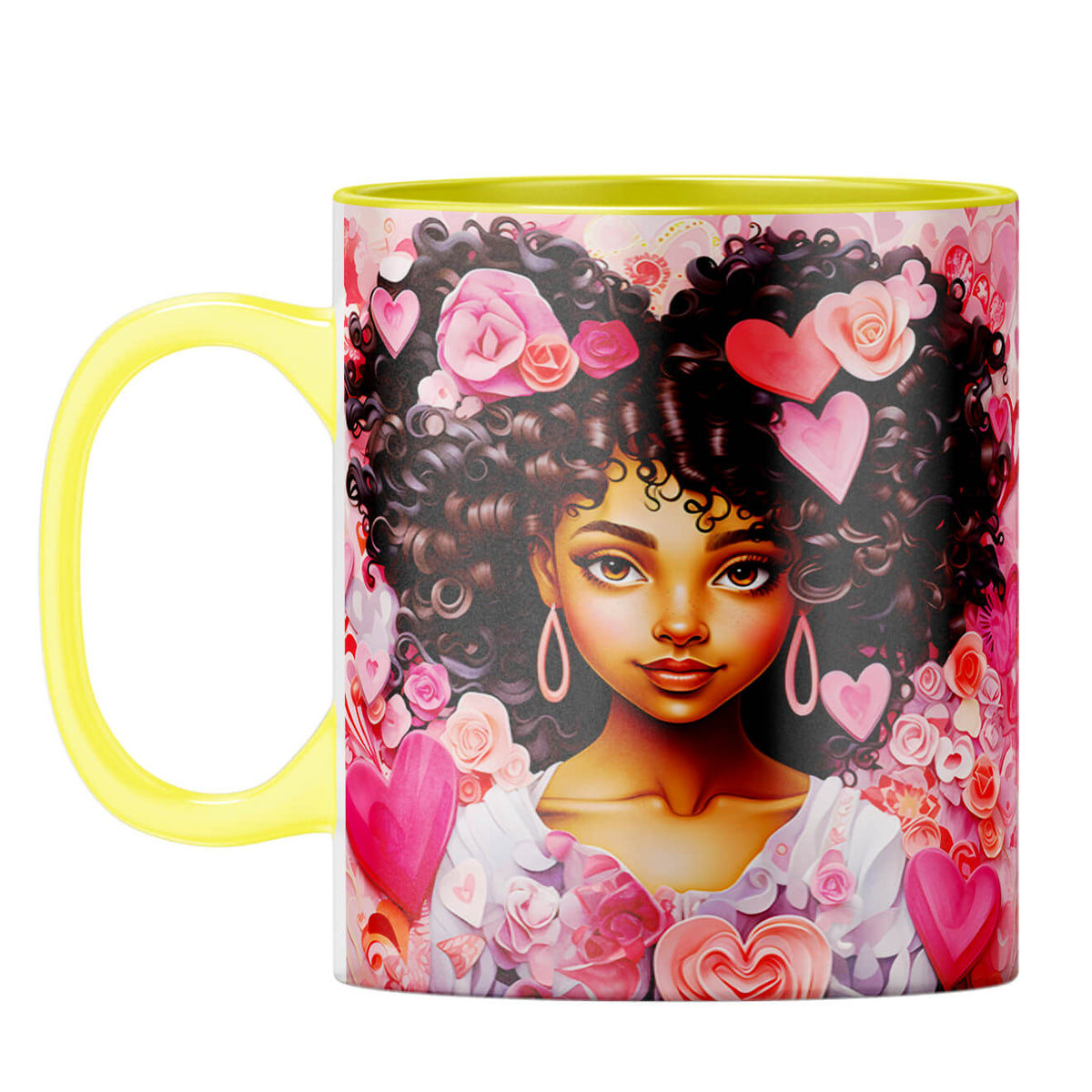 YuBingo Expressive Eyes Coffee Mug Yellow