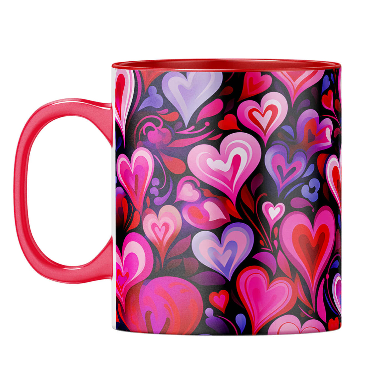 YuBingo Expressive Hearts Harmony Coffee Mug Red