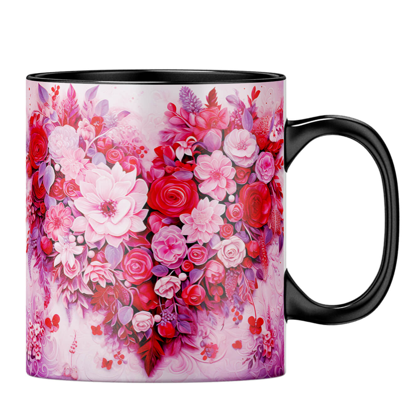YuBingo Flowers and More Melody Coffee MugB-Black