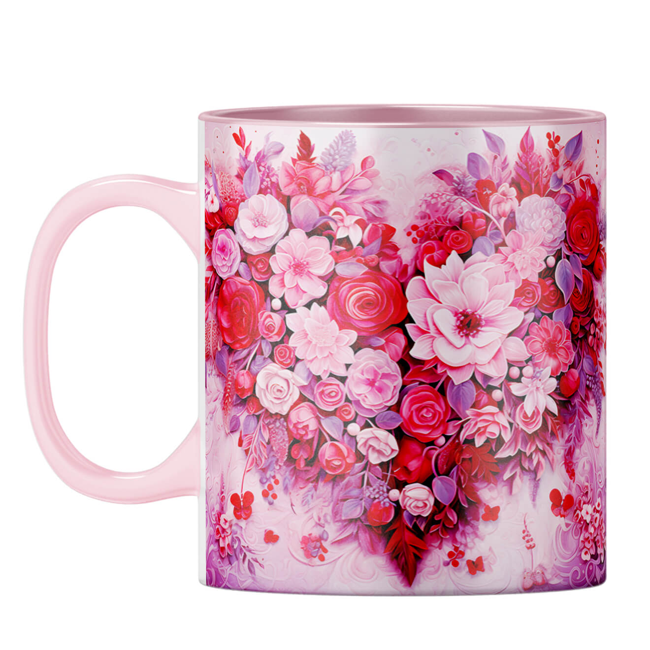 YuBingo Flowers and More Melody Coffee Mug Pink
