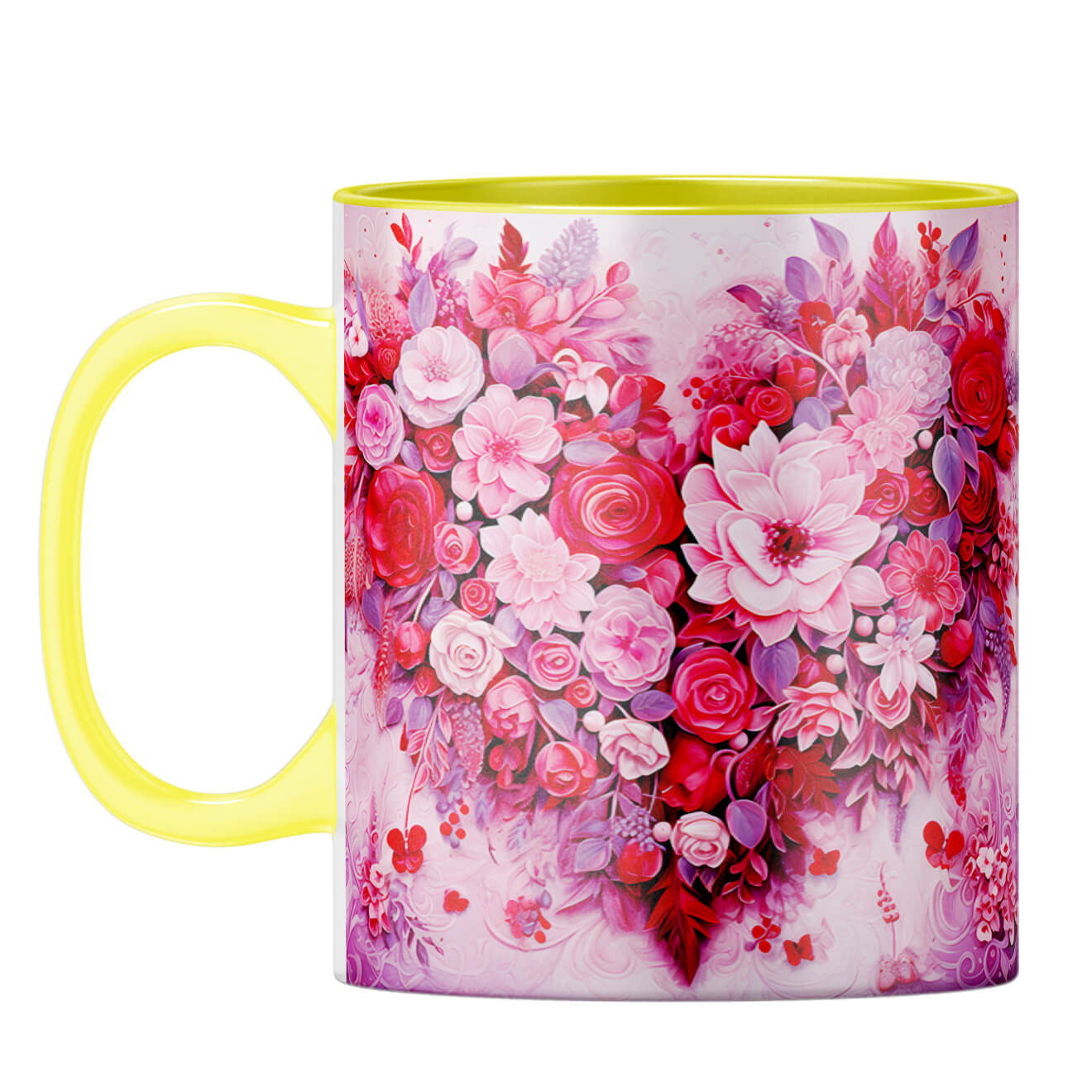 YuBingo Flowers and More Melody Coffee Mug Yellow